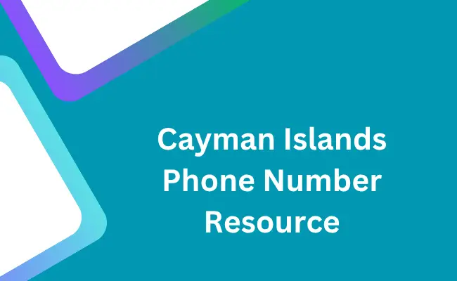 Cayman Islands phone number resource