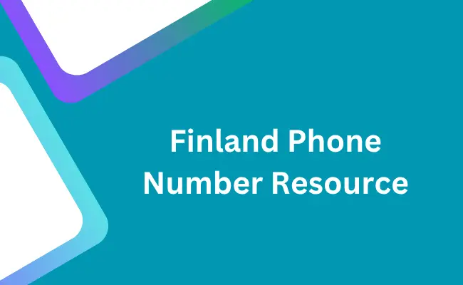 Finland phone number resource